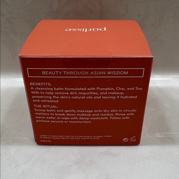 Purlisse Pumpkin Chai Latte Cleansing Balm - Orange - Picture 2 of 5